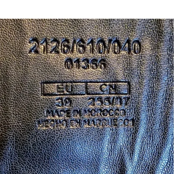 Zara Black Combat Boots with Silver Chains - Picture 5 of 6